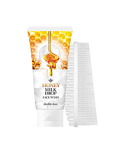 Double Dare Honey Milk Drop Face Wash With I.M. Buddy - Медовый гель с молочными гранулами для лица и массажная щетка